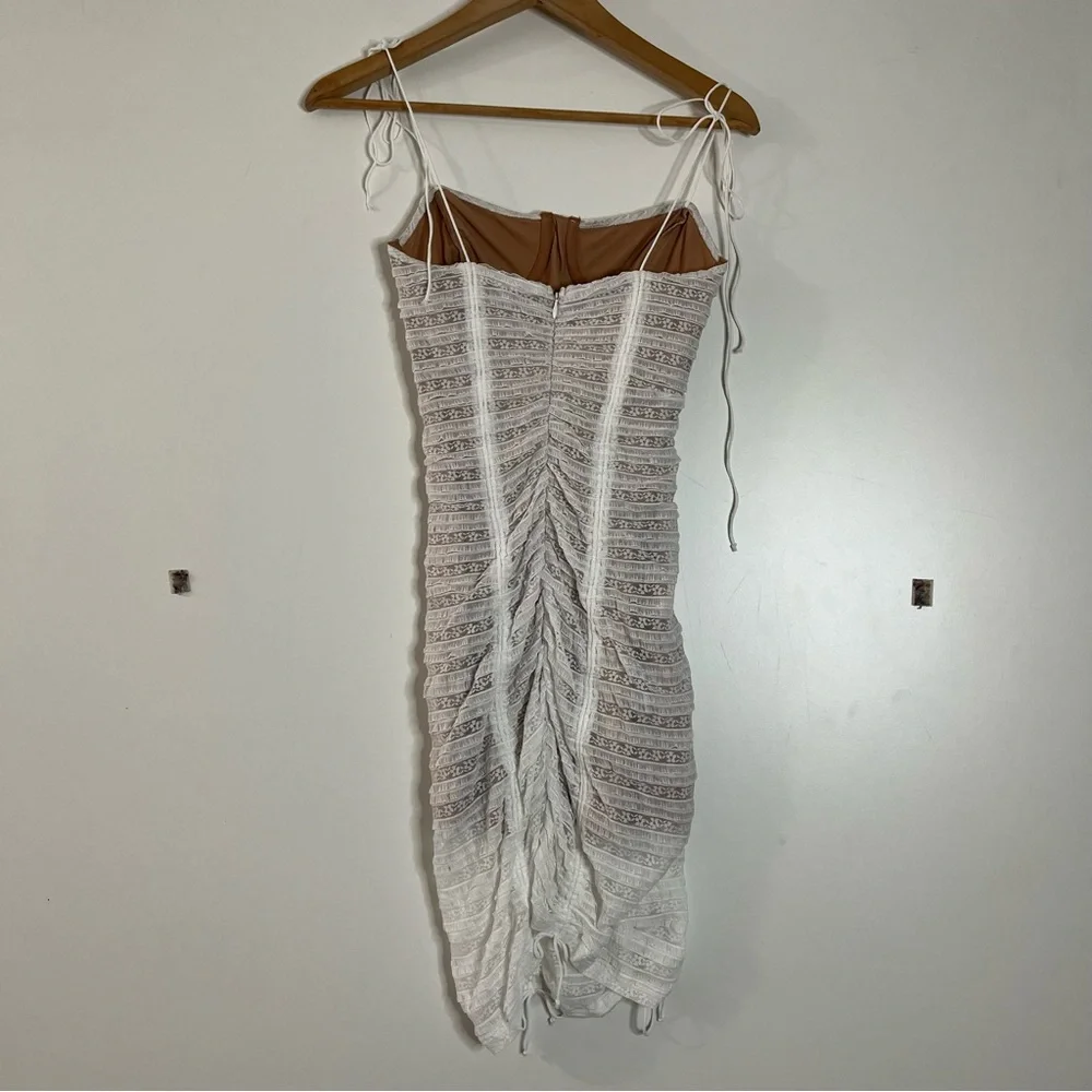 For love & lemons fondant shirred white mini dress - Picture 9 of 9